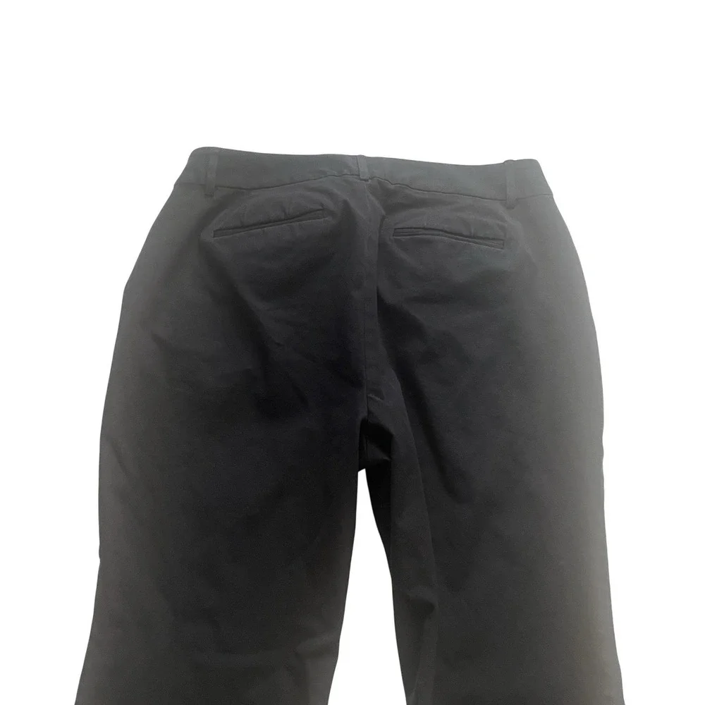 Eddie Bauer Women's Size 14S Short Curvy Fit‎ Black Trouser Wide Leg Stretch
